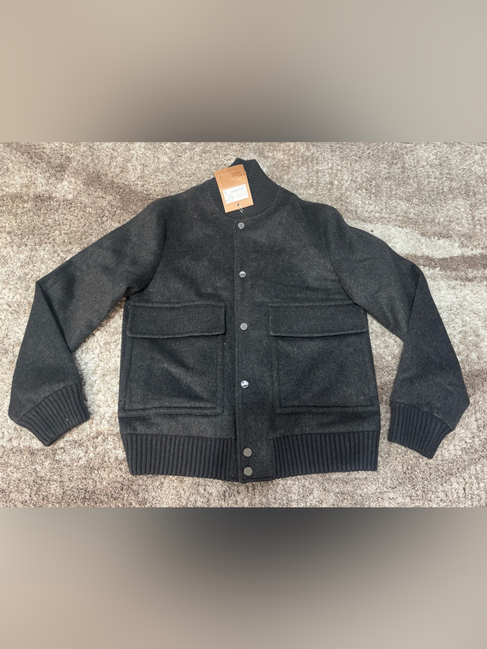 Woolrich Miles Bomber Jacket in Wool Blend